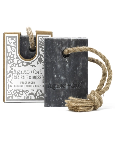 Agnes & Cat Soap on a Rope Sea Salt & Moss-150g