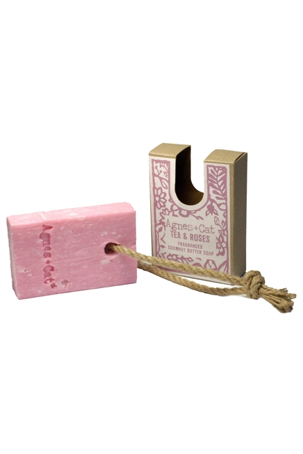 Soap On A Rope - TEA & ROSES-150g