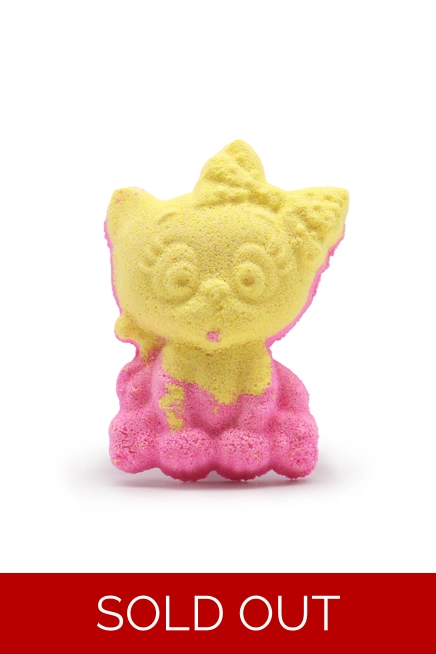 Cat Shaped Bath Bomb 80g Banana