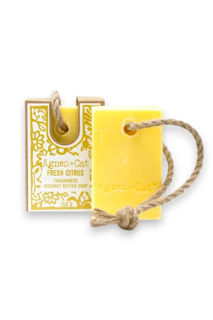 Agnes + Cat Soap On A Rope - Fresh Citrus
