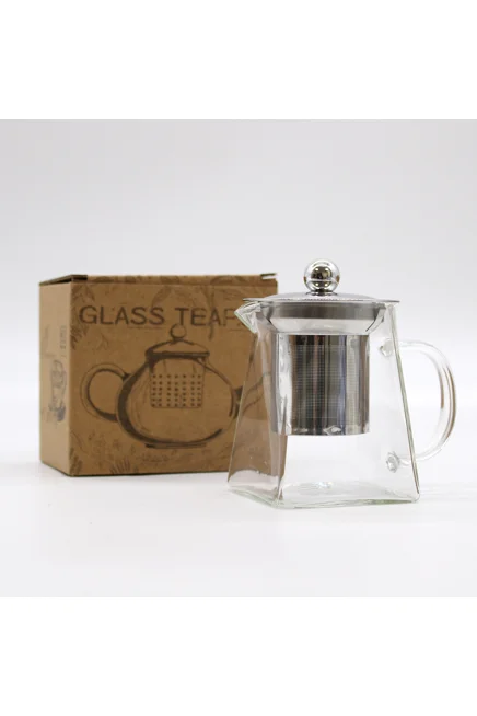 Glass Infuser Teapot - Tower Shape - 350ml