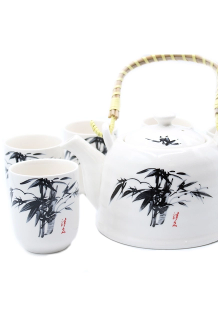 Herbal Teapot Set - White Stone Oriental