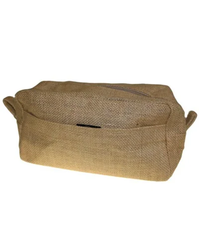 Jute Toiletry Bag - Natural