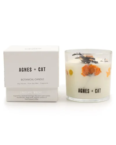 Agnes + Cat Botanical Soy Wax Candle - Lakeland Mocha