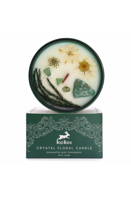 Hop Hare Crystal Magic Flower Candle - The Magician