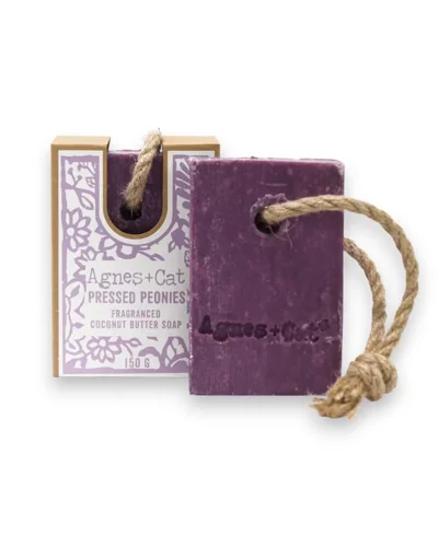 Agnes + Cat Soap On A Rope - Pressed Peonies