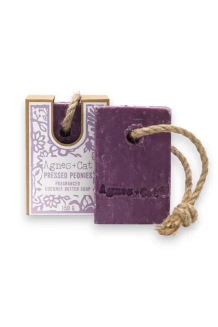 Agnes + Cat Soap On A Rope - Pressed Peonies