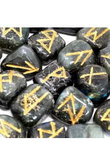 Runes Stone Set in Pouc..
