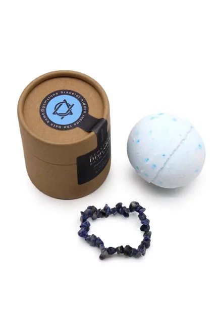 1 x Sodalite Gem Bracelet Bath Bomb Gift Set