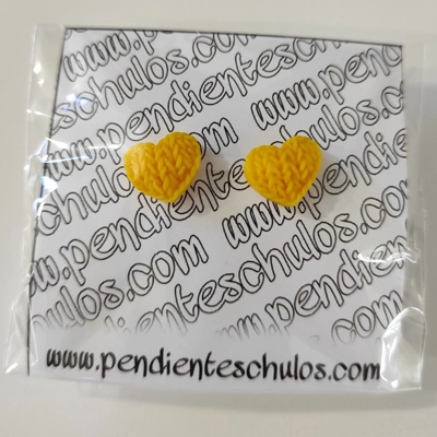 Corazones tejido