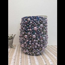 Sparkly lilac on purple