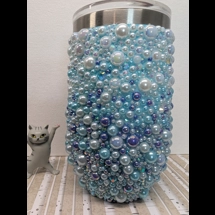 Sparkly blue ombre