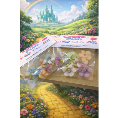 FABRIC FLOWER FRENZY!  50P