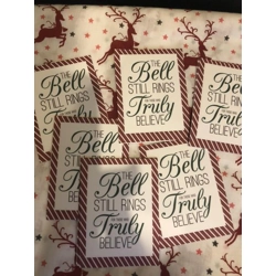 BELIEVE BELL BACKING CARDS 2..