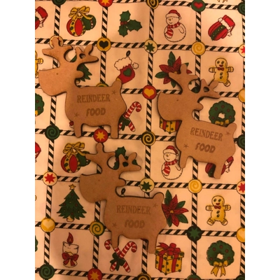 reindeer food TAGS only 15p each
