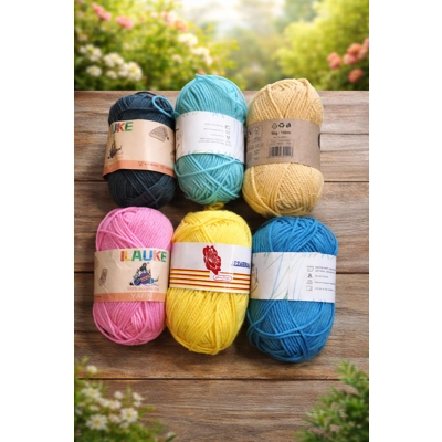 ✨ Craft More for Less! ✨£5 a pack  Get creative with our bundle of 6 x 50g Double Knitting Yarn