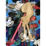 Woody 6 inches MDF cuts in cello bags with 3 felt tips £1 each