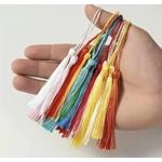 Pack of 40 tassels mixed colours WAS £4.50 a pack NOW £2.50