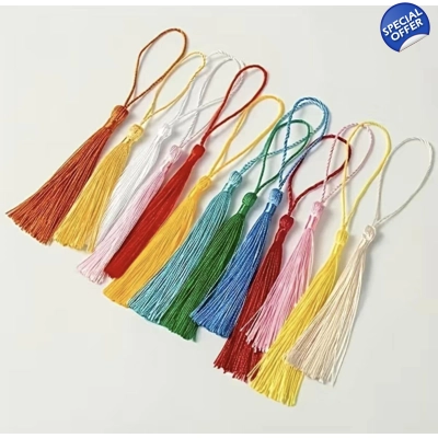 Pack of 40 tassels mixed colours WAS £4.50 a pack NOW £2.50
