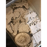 Mystery 3mm MDF laser cut shapes 45-50 per box £12 a box