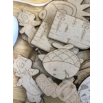 Mystery 3mm MDF laser cut shapes 45-50 per box £12 a box