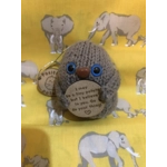 POSITIVE POTATO unique handknitted cute potato with mdf positive quotes £2