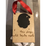 MDF DAYS TIL SANTA PLAQUE WITH CHALKING BIT £1