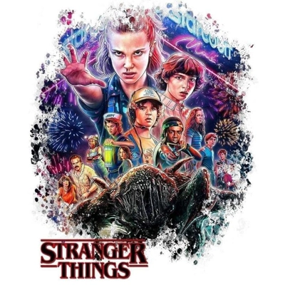 STRANGER THINGS iron on motif £1