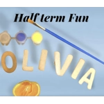 Paint your own name personalised painting sets any name with 3 paints and brush OR 3 felt tips £1