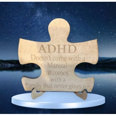 ADHD plaque with stand £2 each