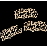 Get your MDF Happy Birthday embellishments today make every celebration special 6 set 50p a pack"