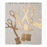 mdf seamstress embellishments 12 piece set 50p a pack