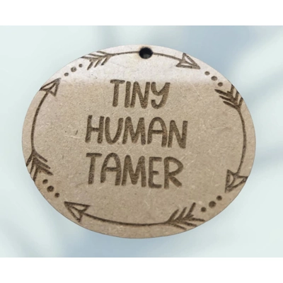 mdf tiny human trainer keyring blanks  SPECIAL 10P EACH