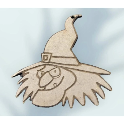 Elevate Your Creativity with MDF witch keyring blanks 7cm tall 10p eac