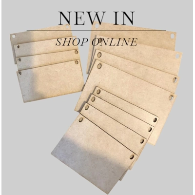 Special offer Blank MDF plaques pack of 12,3 sizes in each pack £6 a pack