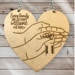 £2 Celebrate the arrival of a new baby with our MDF New Baby Hospital Wrist Band Wall Hanging!