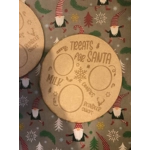 Mini MDF Santa treat plates 70p each