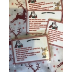 ready for resale 100 Santa buttons in packets with backing card and cord £35 per box