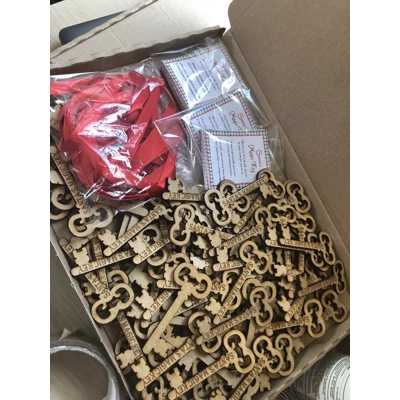 LETS GET READY FOR CHRISTMAS,all you need to make 100 Santa magic keys £25 a box