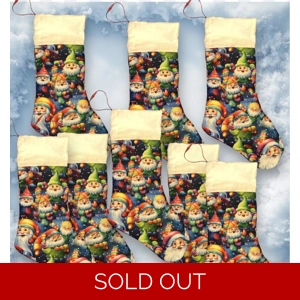 red santa Christmas Stocking..