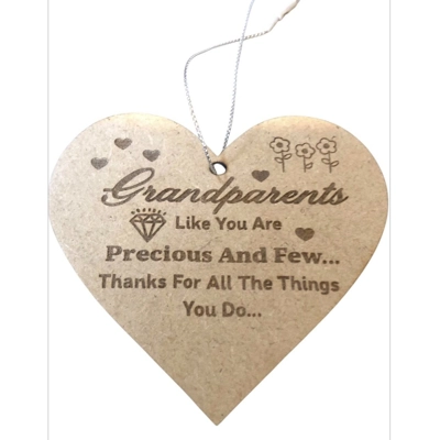 ❤ Grandparents Keepsake Heart – Just 50p!