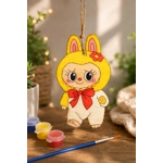 PACK OF 8 KITS £10 FREE POSTAGE  HANGING LABUBUS PAINT KITS