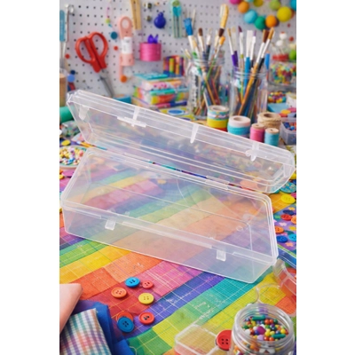CLEAR OBLONG STORAGE BOX – JUST 50p!