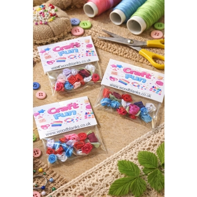 satin ribbon roses Craft Chaos or Petal Perfection? You Decide! ✨50p a pack