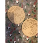 Mini MDF Santa treat plates 70p each