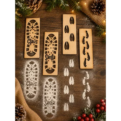 adorable MDF Christmas stencils set of 4 £3 a set