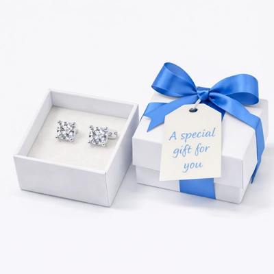 Sterling Silver Sparkle – Just £4.99 Elegant 925 sterling silver circle stud earrings,