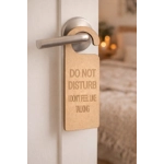 DOOR HANGERS PACK OF 3 MDF READY TO PAINT OR USE AS THEY ARE £2 A PACK