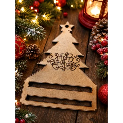 MDF CHRISTMAS MONEY GIFT NOTE HOLDERS Pack of 3 for just £1 — YES, really!