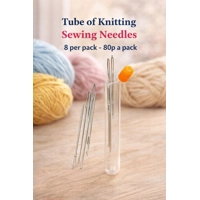 Grab a handy tube of knitting & sewing needles 8..
